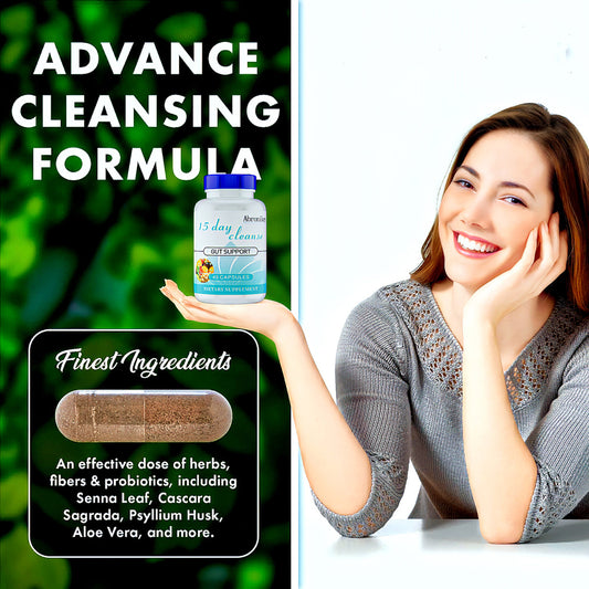 Abronikey 15 Day Purification - Intestinal And Colon Support Caffeine Free 1 Advanced Formula Containing Senna Leaves,rat Plumskin