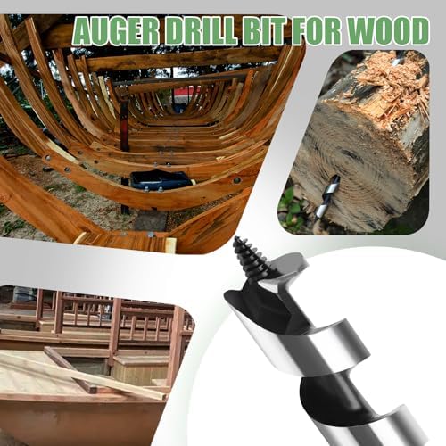 5/8 x 18 Auger Drill Bit for Wood,16x460mm Hex Shank Ship Auger Bit