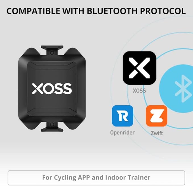 XOSS G+ GPS Bike Computer, Bluetooth ANT+ Cycling Computer, Wireless Bicycle Speedometer Odometer with LCD Display, Waterproof MTB Tracker Fits All Bikes Electric Bike (XOSS APP Support)