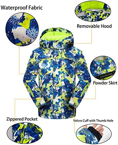 Big Boy's Waterproof Breathable Snowboard Ski Jacket