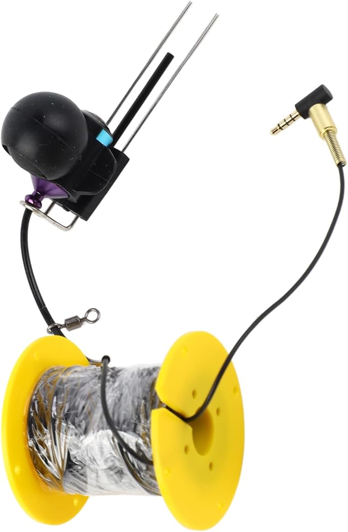 Underwater Fishing Camera with 65ft Cable – CVBS Format HD Transmission, 3.5mm Plug for Boat Fish Finders