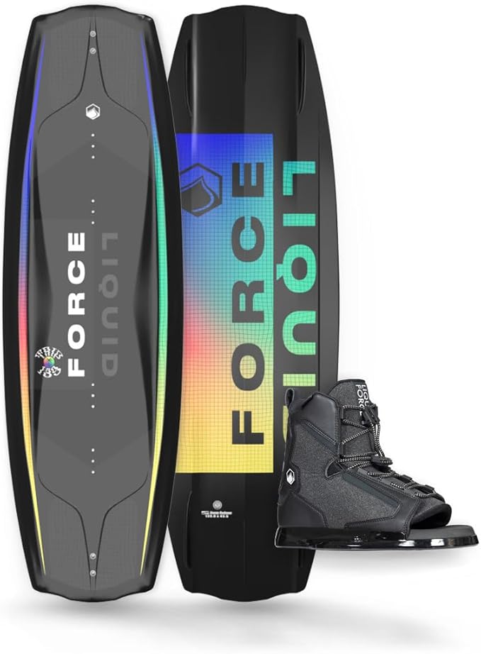 Liquid Force 2024 Trip ウェイクボードとIndex ウェイクボードビンディングのパッケージ