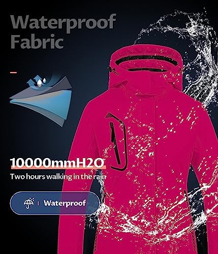 Women's Mountain Waterproof Ski Jacket Windproof Snowboarding Jacket Warm Winter Coat Raincoat