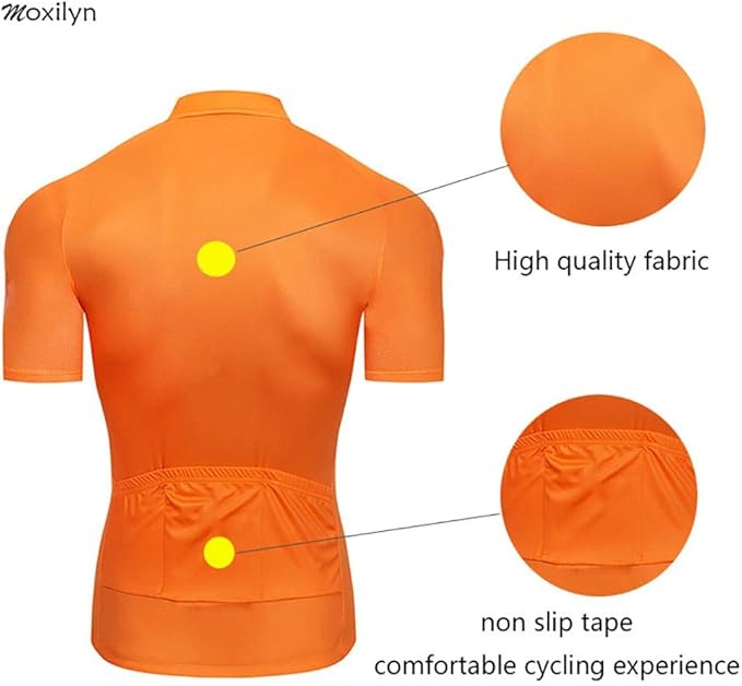 Men's Quick-Dry Cycling Jersey Set Road Bike Bicycle Shirt + Bib Shorts with 9D Gel Pad MTB Riding Clothing Kit