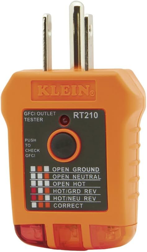 Electrical Tester Kit with AC/DC Voltage Tester, Receptacle Tester and 5-in-1 Screwdriver/Nut Driver, 3-Piece