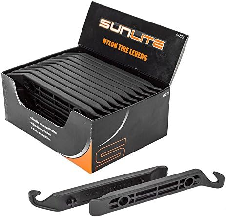 Sunlite Bicycle Tire Levers 2-Pack Black Bike Tool Flat Tube Repair Maintenance