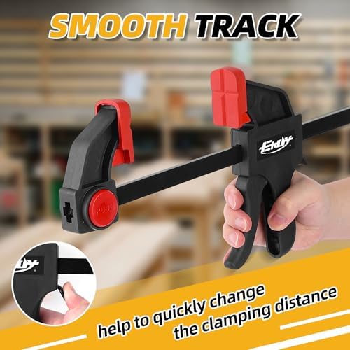 50" Bar Clamps, 2-Pack One-Handed Clamp/Spreader, 170lbs Load Limit