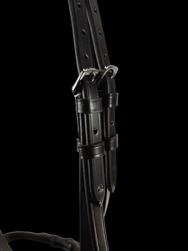 Hunter Bridle - Fancy Stitch with Removable Flash – Anatomical Padded Crown, Classic Hunter Style
