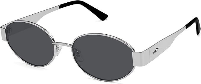 SOJOS Retro Oval Sunglasses for Women Trendy Classic Shades UV400 Protection SJ1256