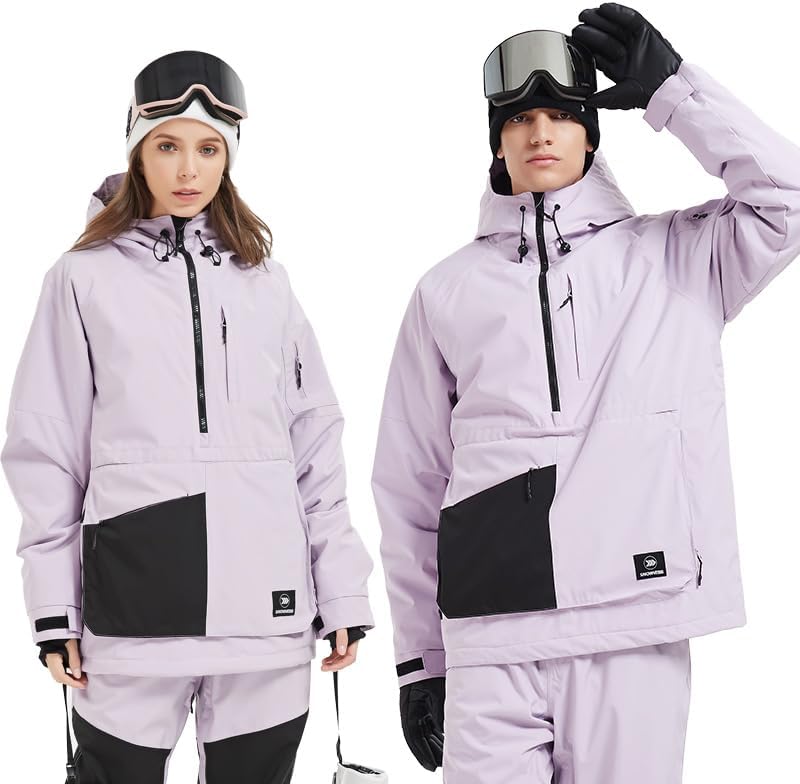 SNOWVERB Women Men Baggy Snow Ski Coat & Snowboard Jacket for Snowsports