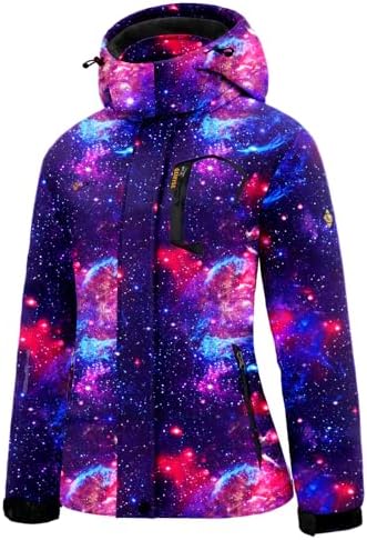 GEMYSE Women's Waterproof Ski Jacket Warm Winter Coat with Detachable Hood