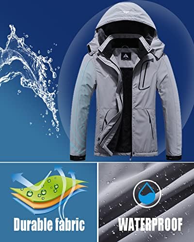 MOERDENG Women's Waterproof Warm Ski Coat Windproof Outdoor Winter Jacket