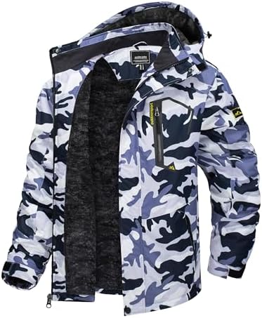 TACVASEN Men's Winter Skiing Jackets Waterproof Thermal Snowboard Coats