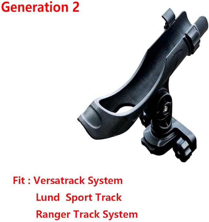 Brocraft 90度ボートトラックスシステム - レンジャーボート用Versatrack & Lund Sport Trackロッドホルダー