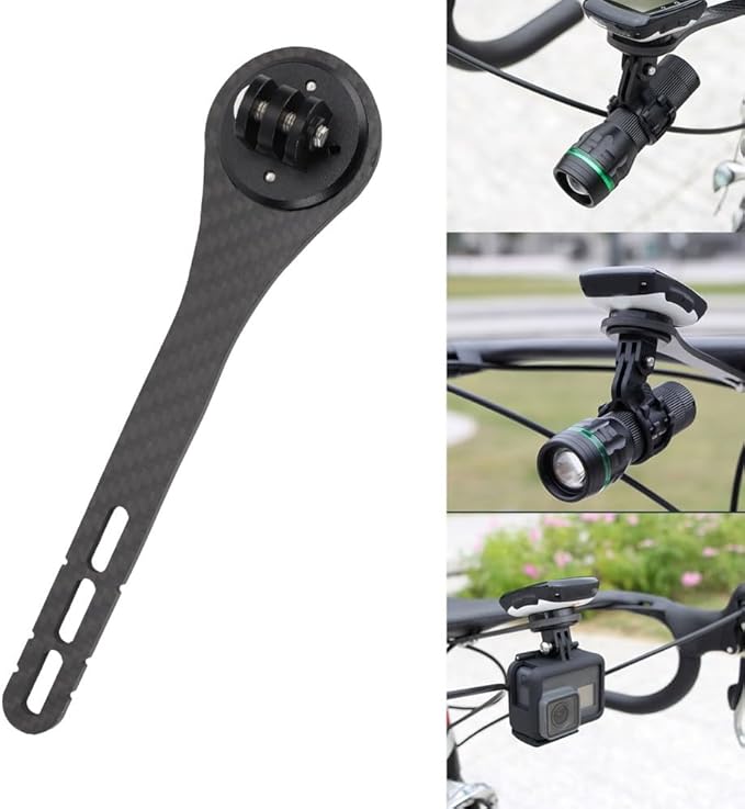 Bike Computer Mount – Out Front Extension Holder for Garmin, for Wahoo, for Bryton, for Cateye, Lightweight Cycling Accessory for Road Mountain Bikes