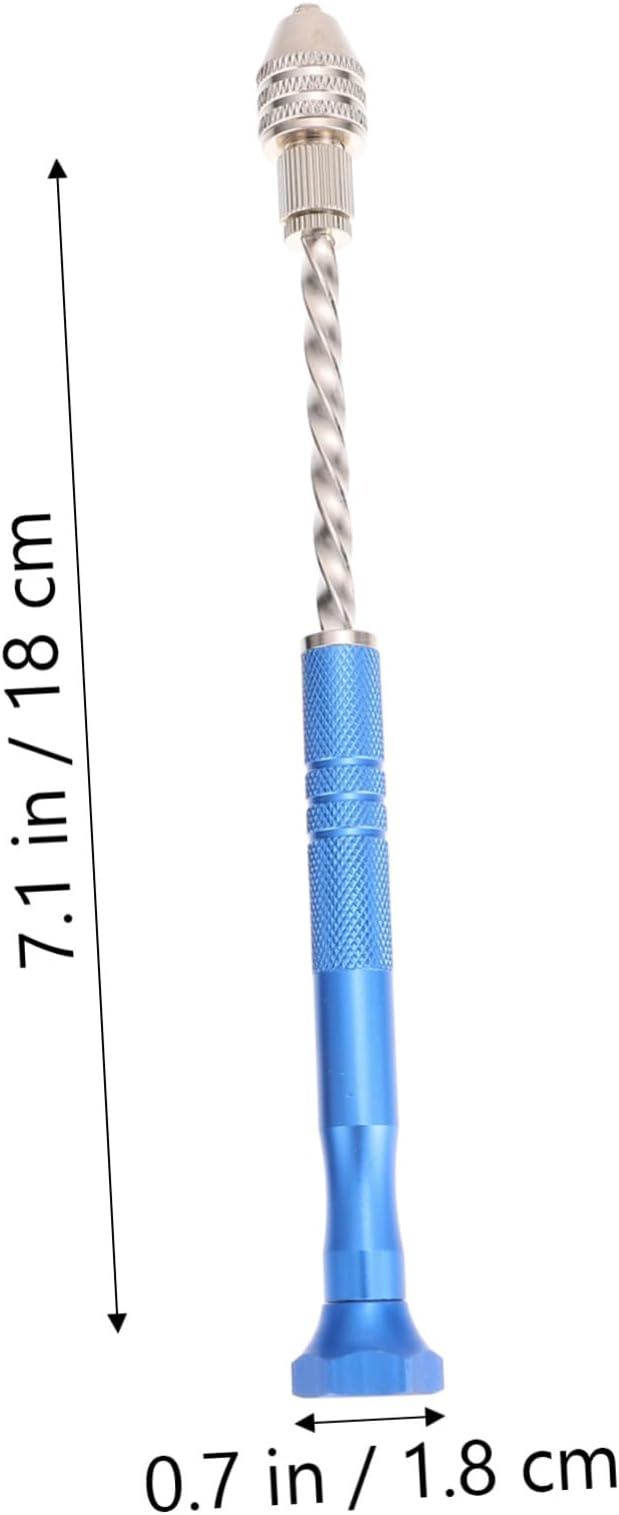 Angoily 3sets Hand Drills for Jewelry Making Twisted Drill Bits Pin Vise Tool Compact and Portable for Crafting