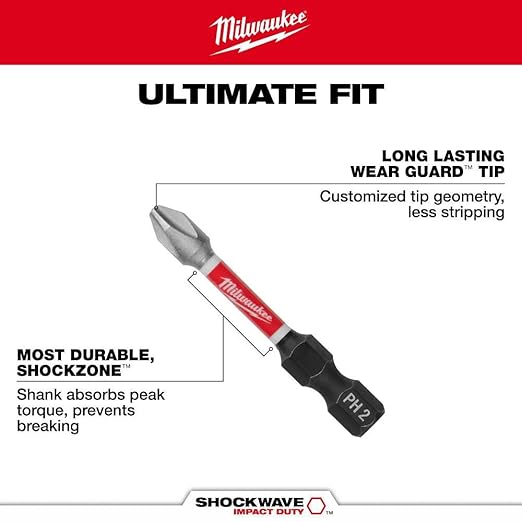 Milwaukee Shockwave Bit & Drill Bit Kit w/ 60 Pcs - 48-32-4097