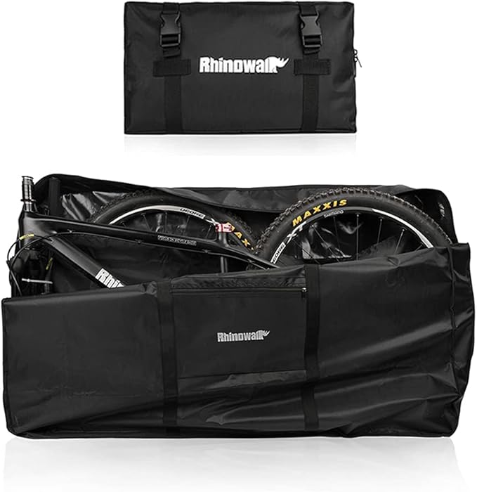 Rhinowalk Folding Bike Carry Bag 26 Inch Thick Bicycle Transport Storage Case Bike Travel Bag for Air Travel,Transport,Shipping Professional Cycling Accessories