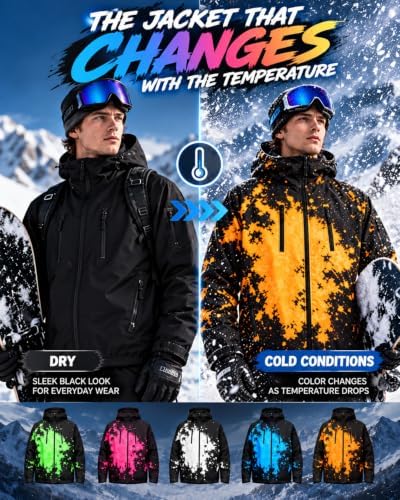 Reactive Jacket The Jacket That Changes When It Snows Windbreaker for Men