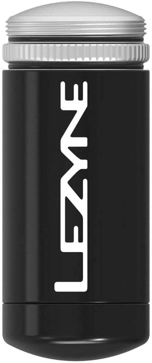 LEZYNE Tubeless Bike Tire Repair Kit - Road, Mountain & Gravel Bicycle Puncture Tool Set - Portable Compact Aluminum Storage Container/Handle with Stainless Steel Reamer & 5 Extra-Tacky Plugs
