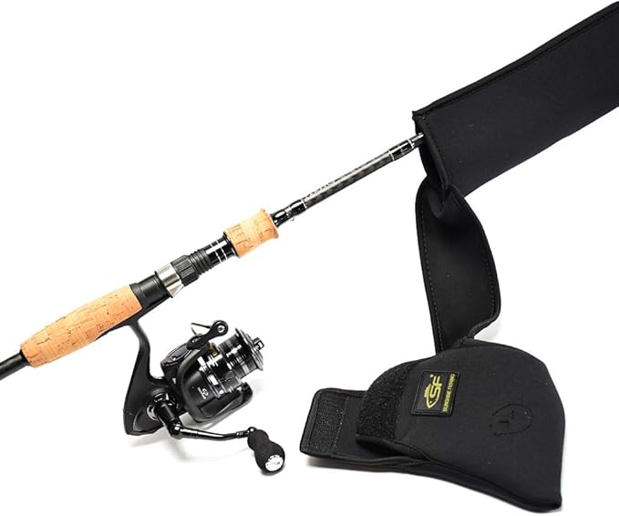 SF Fishing Rod Sock Fishing Rod Sleeve Rod Cover Braided Mesh Rod Protector Pole Gloves Fishing Tools for Spinning Fishing Rod,Casting Rod,Musky Rod, Ice Rod, Fly Rod, Spey Rod