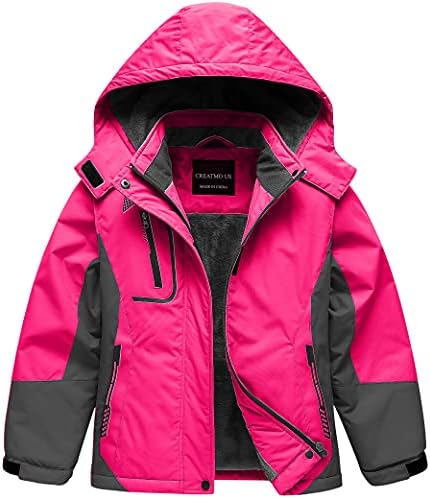 Girl's Waterproof Ski Jacket Warm Winter Snow Coat Windproof Snowboarding Rain Jacket