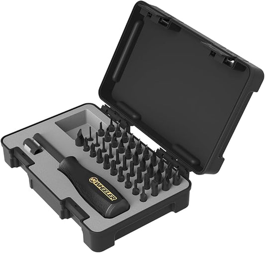 Wheeler 43-Piece Professional Gunsmithing Screwdriver Set with Magnetic Screwdriver Handle and Storage Case for Gunsmithing