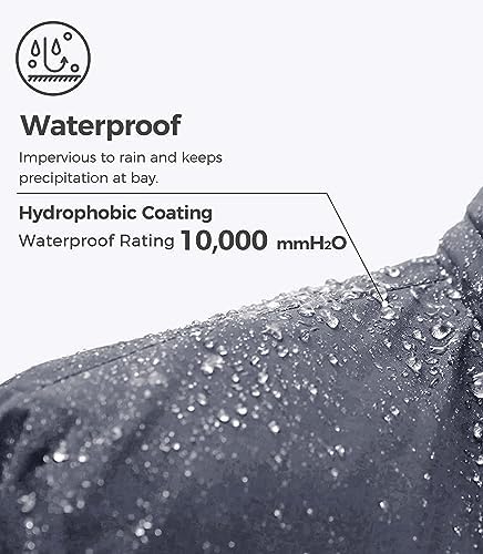 wantdo Men's Softshell Waterproof Polar Fleece Breathable Climbing Ski Coat