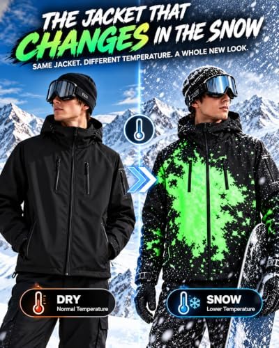 Reactive Jacket The Jacket That Changes When It Snows Windbreaker for Men