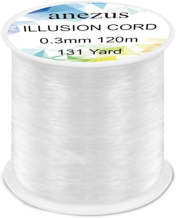 Anezus Fishing Wire for Hanging, Clear Fishing Line Invisible String Strong Monofilament Line for Hanging Decorations and Crafts