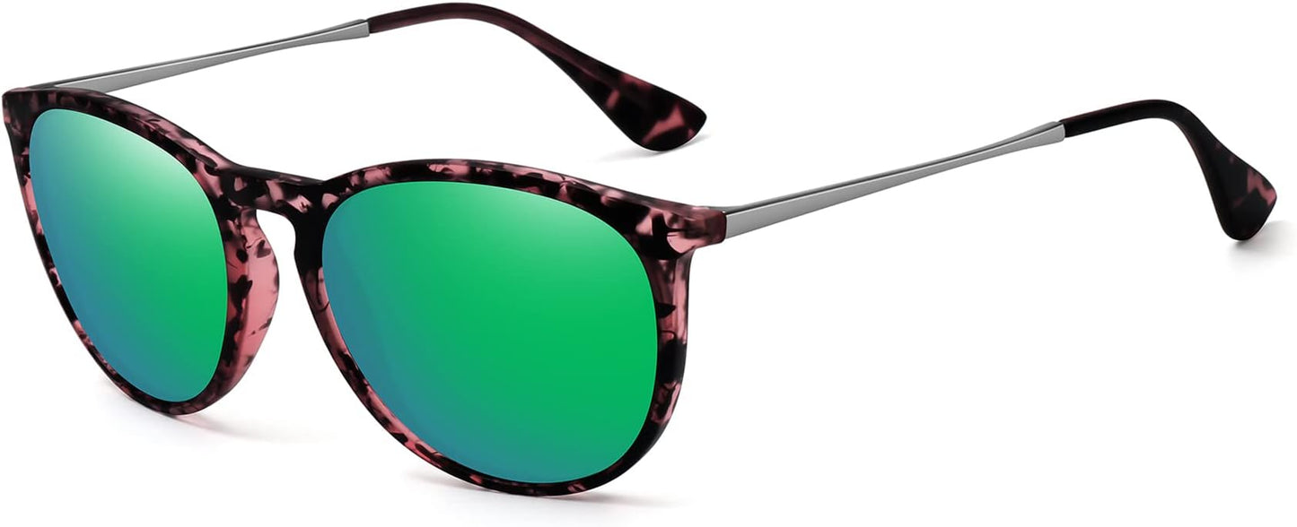 WOWSUN Retro Polarized Sunglasses Womens 2026 Trendy Round Classic Glasses