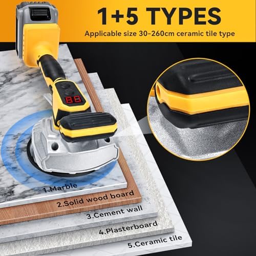 Ecarke Cordless Tile Vibration Tool Compatible with Dewalt 20V Battery