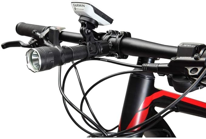 Thinvik Bike Computer Out Front Mount for Garmin Edge1040/1030/840/830/540/530/130 Bike Computer GPS Compatible with 31.8/25.4mm Handlebar with Quarter Turn