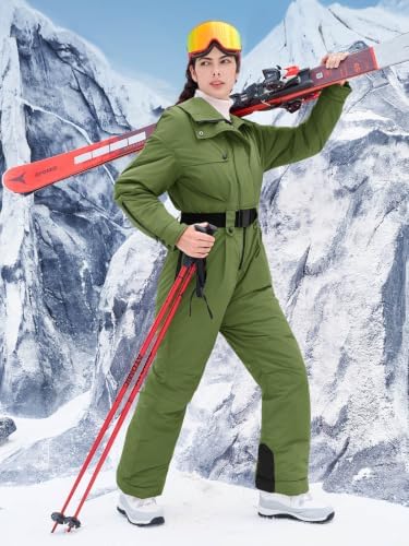 Womens Snow Suits Onesie Ski Suit Winter Waterproof Snowsuit Jacket