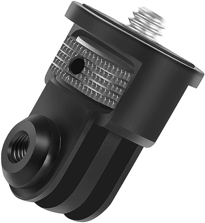 Aluminum Camera Tripod Adapter 1/4"-20 Conversion Adapter Mounts Compatible with Gopro Action Cameras Insta360 and Other Standard 1/4 Accessories, Quarter Inch Mount Adapter (Type DD)