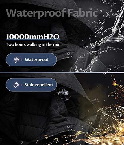 Women's 3 In 1 Waterproof Ski Jacket Windproof Snowboarding Jacket Warm Winter Snow Coat Raincoat