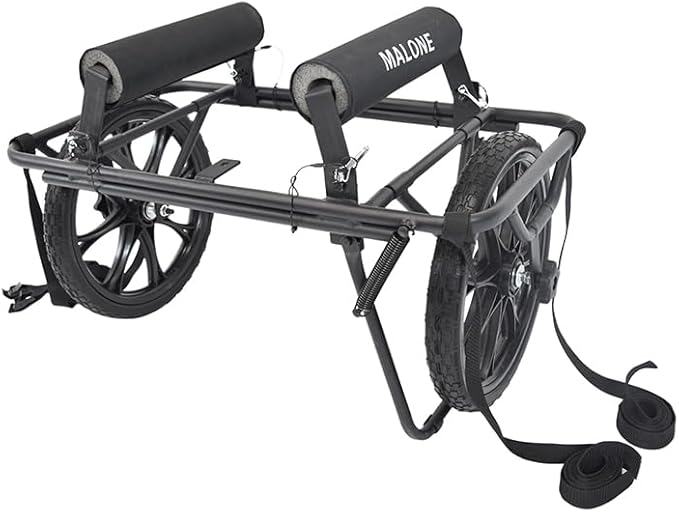 Malone Forge Bunk Style Canoe/Kayak Cart - No-Flat Tires