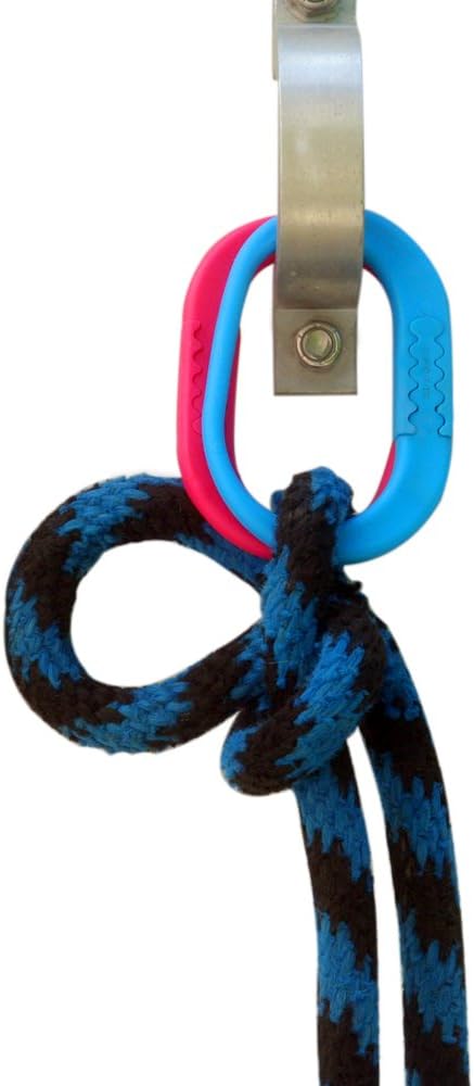 Injuries Preventing Horse Tether Tie - Portable & Reusable Breakaway Horse Tie - Safety for You & Your Horse - Quick Release Horse Tie - 5 Customizable Loop Setting - 2pcs (Red)