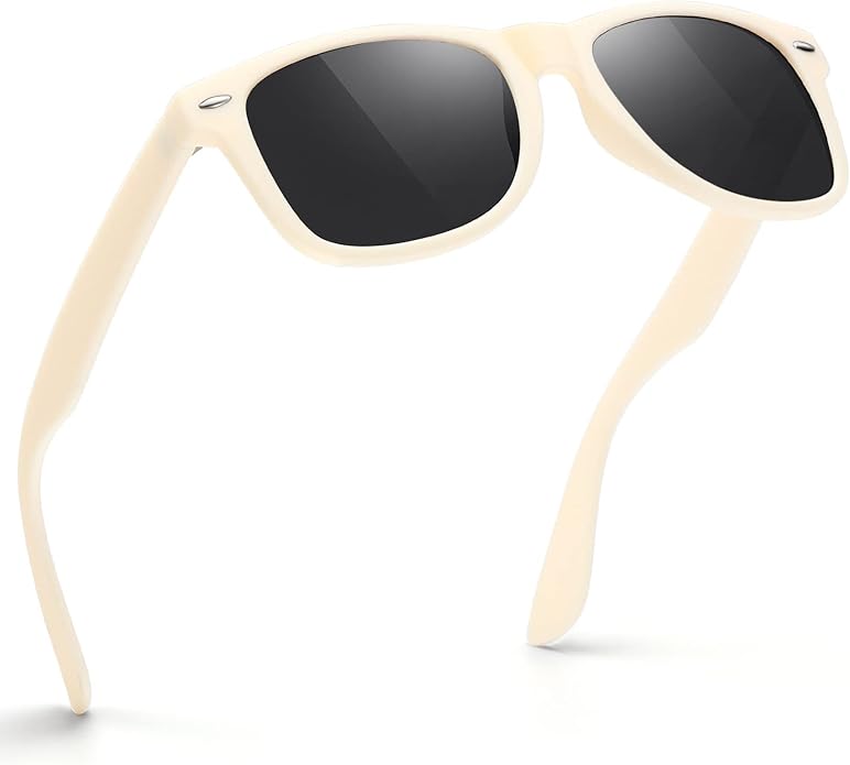 FEIDUSUN Sunglasses Men Polarized Sunglasses for Mens and Womens,Black Retro Sun Glasses Driving Fishing UV Protection