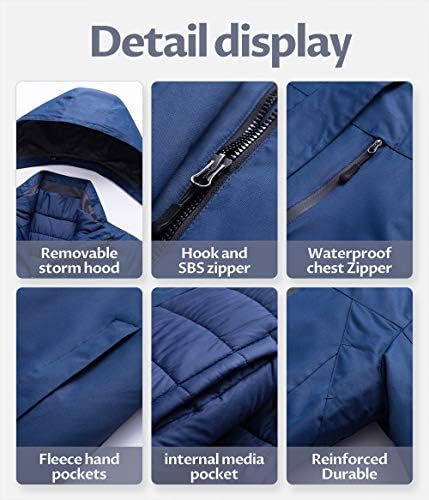 Women's 3 In 1 Waterproof Ski Jacket Windproof Snowboarding Jacket Warm Winter Snow Coat Raincoat