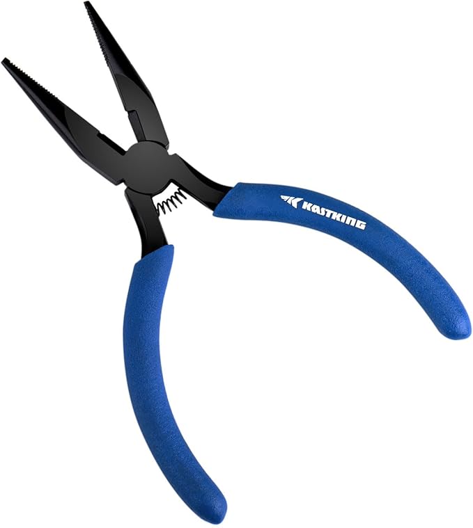 KastKing Intimidator Fishing Pliers, Corrosion Resistant Polymer Coated Fishing Tools, Tungsten Carbide Cutters, Saltwater Resistant Fishing Gear