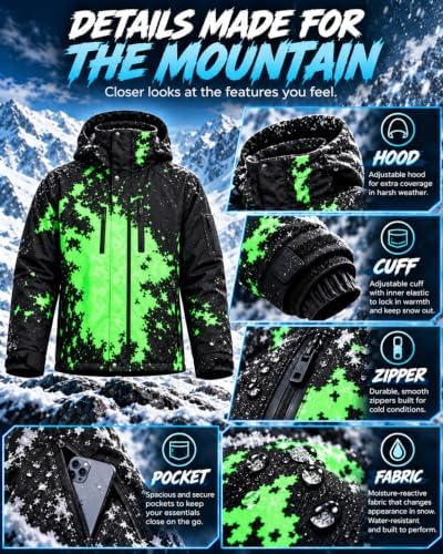 Reactive Jacket The Jacket That Changes When It Snows Windbreaker for Men