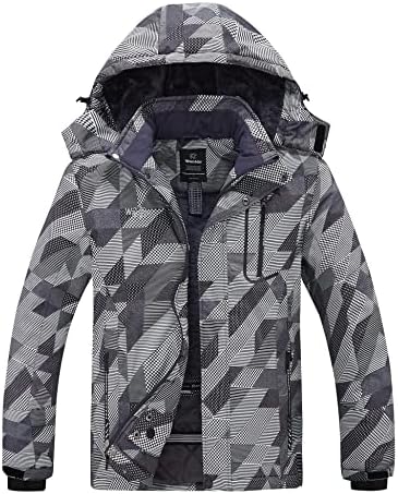 Wantdo Men's Ski Jacket Waterproof Warm Winter Snow Coat Snowboard Jacket