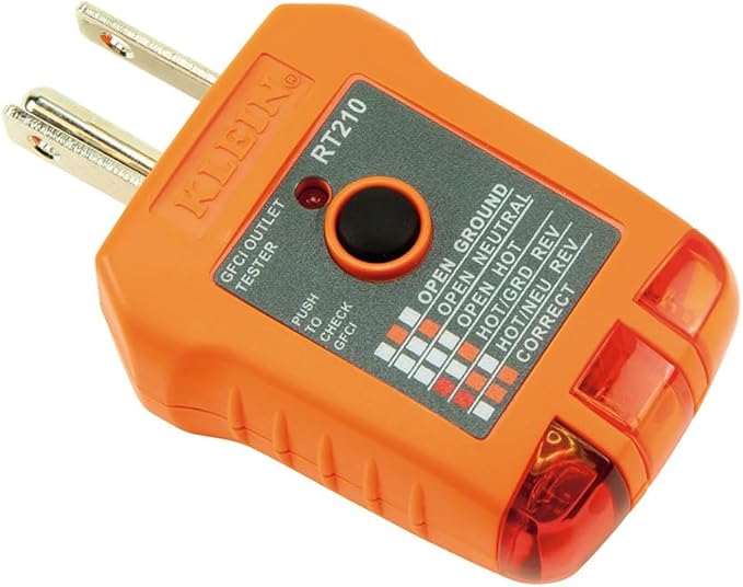 Electrical Tester Kit with AC/DC Voltage Tester, Receptacle Tester and 5-in-1 Screwdriver/Nut Driver, 3-Piece