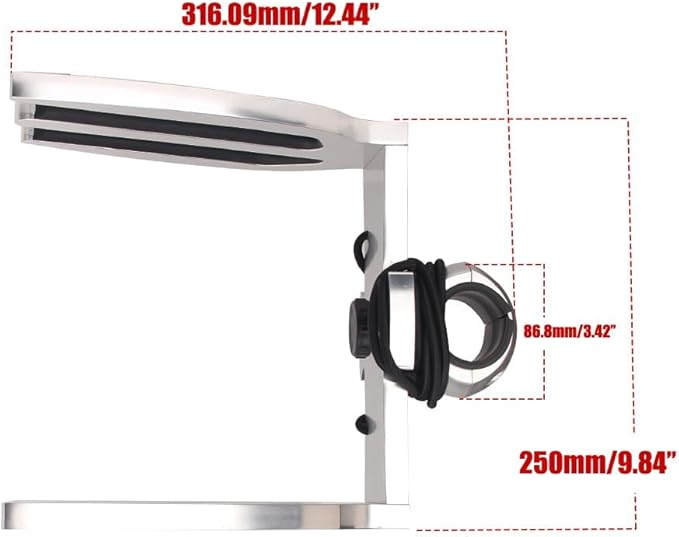 Wakeboard Tower Rack for Boat, Polished Aluminum Wakeboarding Tower Holder (M8303)
