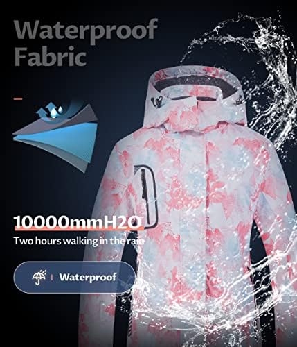 Women's Mountain Waterproof Ski Jacket Windproof Snowboarding Jacket Warm Winter Coat Raincoat