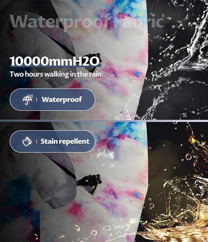 Women's 3 In 1 Waterproof Ski Jacket Windproof Snowboarding Jacket Warm Winter Snow Coat Raincoat