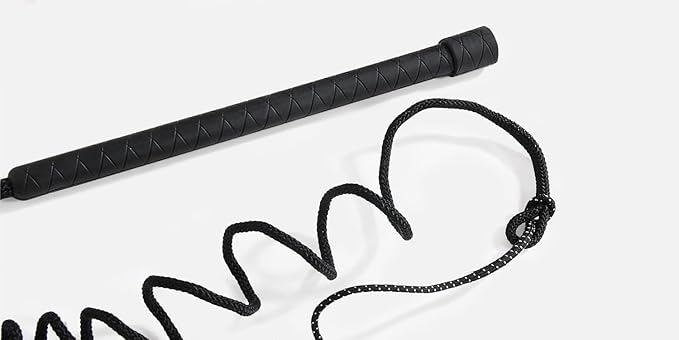 Horse Lunge Whip Training Stick and Whip 5.9 Feet Long Whip+6.3 Feet Drop for Dogs Horses(Can Detachable into Two Sections)