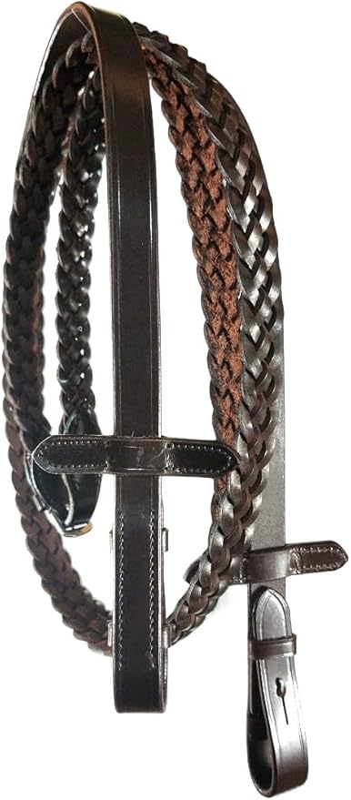 Pressure Relief Comfort Ergonomic Horse Bridle Fancy Stitch Havana Brown | Ergonomic | Comfortable | Durable (Fancy Stitch, Full/Horse)