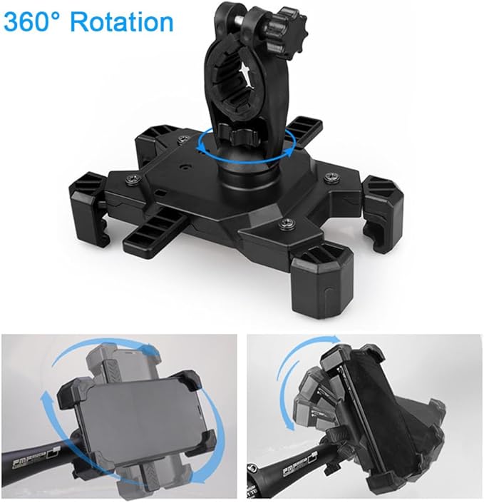 Motorcycle Phone Stand,Bike Cell Phone Stand,Bicycle Phone Mount,Mountain Electric Dirt Adult Bikes Accessories Fits All 3.5-6.8 inches Cellphones